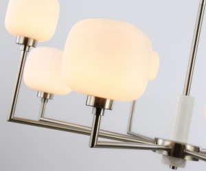 LH53003/8 SN/FR сатин никель/белый матовый G9*8 max 40W D830*680