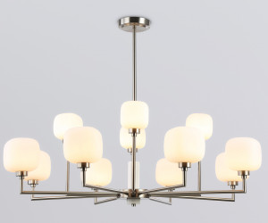 LH53005/12 SN/FR сатин никель/белый матовый G9*12 max 40W D910*680