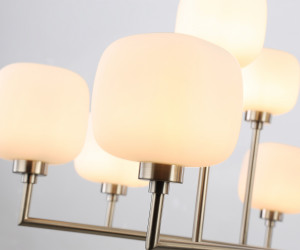 LH53005/12 SN/FR сатин никель/белый матовый G9*12 max 40W D910*680