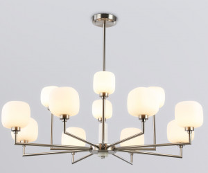 LH53005/12 SN/FR сатин никель/белый матовый G9*12 max 40W D910*680