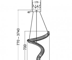 Подвесной светильник Maytoni P097PL-L48BS3K