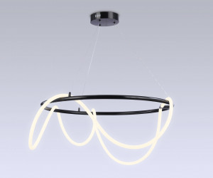 FL10508 DCH черный хром 3000K/4200K/6400K 84W D800*1200 (ПДУ РАДИО 2.4G)