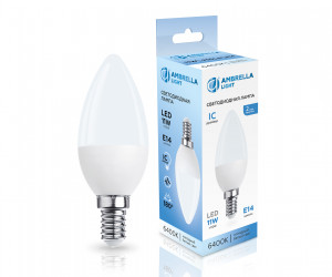 371116 LED C37 11W IC E14 6400K 175-265V