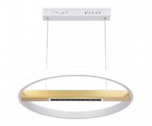 FL51488 WH/GD белый/золото 62W 3000K-6400K D600*1000 (ПДУ ИК)