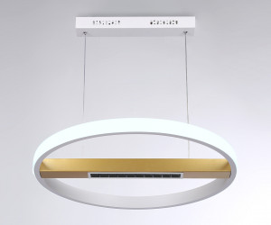 FL51488 WH/GD белый/золото 62W 3000K-6400K D600*1000 (ПДУ ИК)