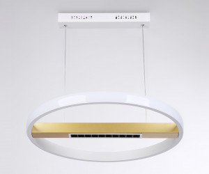 FL51488 WH/GD белый/золото 62W 3000K-6400K D600*1000 (ПДУ ИК)