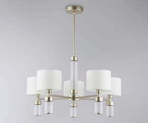 LH71301/5 CGD/WH золото/белый E14/5 max 40W D680*740