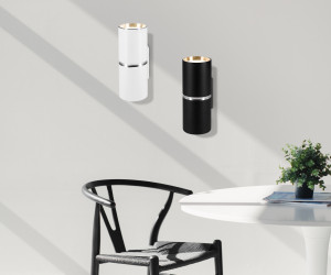 FW2477/2 BK/CH черный/хром GU10/2 max 12W 145*55*80