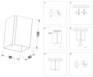 TN5111 WH белый E27 max 40W 120*80*80