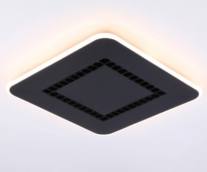 FL51419 BK черный 3000K/4200K/6400K 68W 488*488*40 (ПДУ ИК)