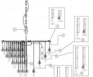 Подвесной светильник Maytoni MOD091PL-07CH