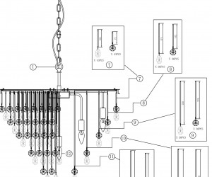 Подвесной светильник Maytoni MOD091PL-09G
