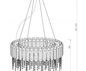 Подвесной светильник Maytoni MOD097PL-08CH