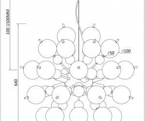 Подвесной светильник Maytoni MOD133PL-08CH