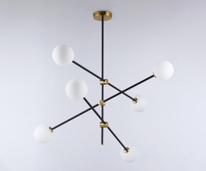 TR2515/6 BK/BS черный/латунь G9/6 max 10W D970*830