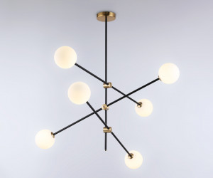 TR2515/6 BK/BS черный/латунь G9/6 max 10W D970*830