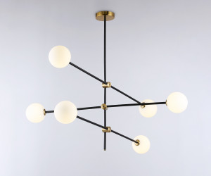 TR2515/6 BK/BS черный/латунь G9/6 max 10W D970*830