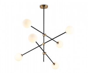 TR2515/6 BK/BS черный/латунь G9/6 max 10W D970*830