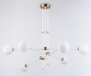 TR2521/6 WH/BS белый/латунь G9/6 max 10W D970*750