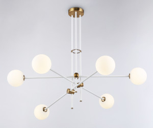 TR2521/6 WH/BS белый/латунь G9/6 max 10W D970*750