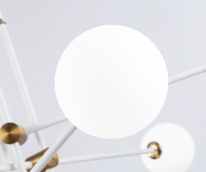 TR2521/6 WH/BS белый/латунь G9/6 max 10W D970*750