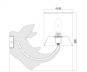 Настенный светильник (бра) Maytoni MOD470WL-01W
