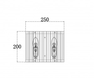 Настенный светильник (бра) Maytoni MOD087WL-02G