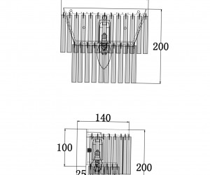 Настенный светильник (бра) Maytoni MOD093WL-01BS