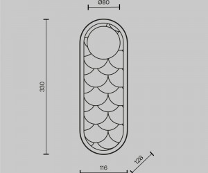 Настенный светильник (бра) Maytoni MOD473WL-L20BSK