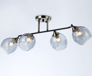 TR303011/4 SB/BK/SM бронза/черный/дымчатый E27/4 max 40W 780*350*240