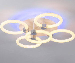 FA3841/4+1 WH белый 70W 3000K-6400K+RGB D538*115 (ПДУ РАДИО 2.4G)