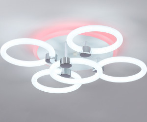 FA3841/4+1 WH белый 70W 3000K-6400K+RGB D538*115 (ПДУ РАДИО 2.4G)