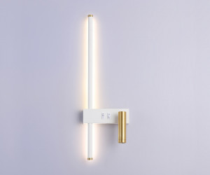 FL5207/2 SWH/GD белый песок/золото LED 4200K 7W+5W 500*160*111.5