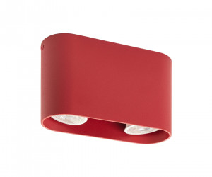 DK2006-RE Светильник накладной IP 20, 50 Вт, GU10, красный, алюминий