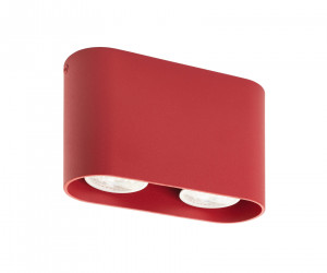 DK2006-RE Светильник накладной IP 20, 50 Вт, GU10, красный, алюминий