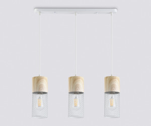 TR8499/3 WH/WD белый/дерево E27/3 max 60W 550*100*1000