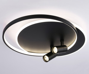 FL51393/1+2 BK черный 3000K-6400K 65W 560*480*120 (ПДУ РАДИО 2.4G)