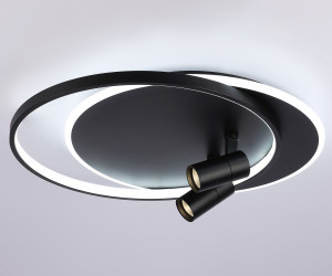 FL51393/1+2 BK черный 3000K-6400K 65W 560*480*120 (ПДУ РАДИО 2.4G)