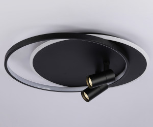 FL51393/1+2 BK черный 3000K-6400K 65W 560*480*120 (ПДУ РАДИО 2.4G)