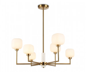 LH53015/6 BS/FR латунь/белый матовый G9*6 max 40W D690*680