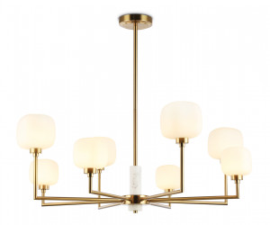 LH53017/8 BS/FR латунь/белый матовый G9*8 max 40W D830*680