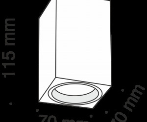 Потолочный светильник Technical C011CL-01B