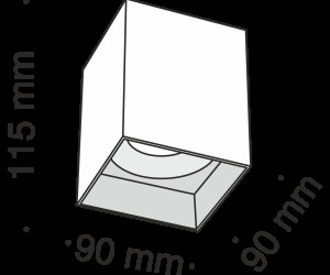 Потолочный светильник Technical C015CL-01W