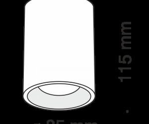 Потолочный светильник Technical C012CL-01B