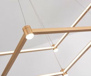 FL5599/2+8 GD золотой 60W 3000K/4200K/6400K 600*600*1300 (без ПДУ)