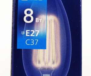Светодиодная (LED)FIL Лампа Smartbuy-C37-8W/6000/E27 (SBL-C37F-8-60K-E27)