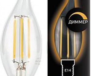 Лампа Gauss LED Filament Candle tailed dimmable E14 5W 2700K 1/10/50