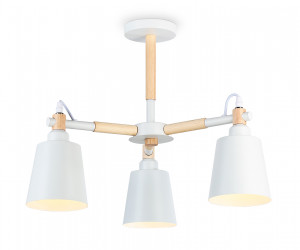 TR82204/3 WH/LW белый/светлое дерево E27/3 max 40W D560*430