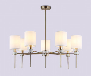 LH72373/7 DBS/WH темная латунь/белый E14/7 max 40W D840*720