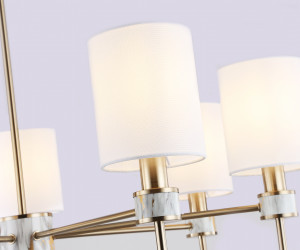 LH72373/7 DBS/WH темная латунь/белый E14/7 max 40W D840*720